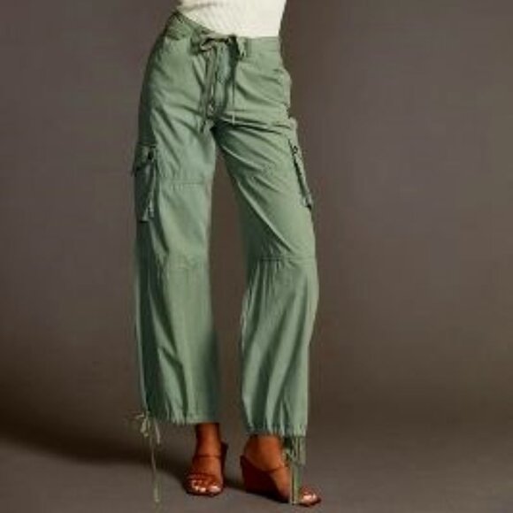 Anthropologie Wide-Leg Cargo Pants - Picture 1 of 1